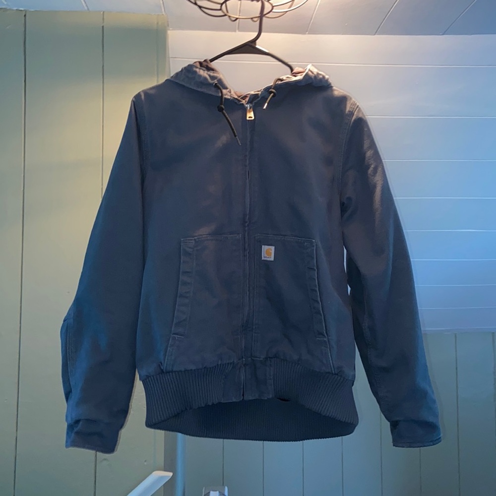 *RARE* Carhartt Women’s Loose Fit Washed Duck Insulated Active Jacket -MAGNESIUM